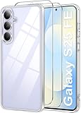 pc hybride samsung 13 pouces [Étui Ultra Transparent] Qasyfanc Coque pour Samsung S25 FE transparente est fabriqué à partir d'un matériau HD transparent de haute qualité qui empêche l'étui de jaunir. Les bords en TPU souple sont résistants aux chocs et aux chutes, le dos en PC dur est résistant aux rayures et antioxydant, avec un taux de transmission de la lumière de 99%