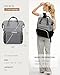 LOVEVOOK Laptop Backpack for Women Fashion Business Computer Backpacks Travel Bags Purse Doctor Nurse Work Backpack with USB Port, Fits 17-Inch Laptop Grey Black