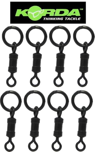Korda Chod Swivel - 8 Wirbel zum Karpfenangeln, Karpfenwirbel ür Karpfenmontagen & Karpfenrigs