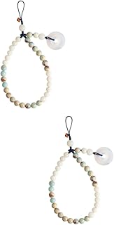 Didiseaon 2 Pcs Mobile Phone Chain Woven Purses for Women Car Crystal Hanging Accessories Fringe Trim Phone Anti-Lost Strap Key Wristlet for Women Smartphone Lanyard Short Mobile Phone Rope