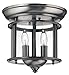 Hinkley 3472PW Gentry - 2 Light Small Flush Mount, Pewter Finish