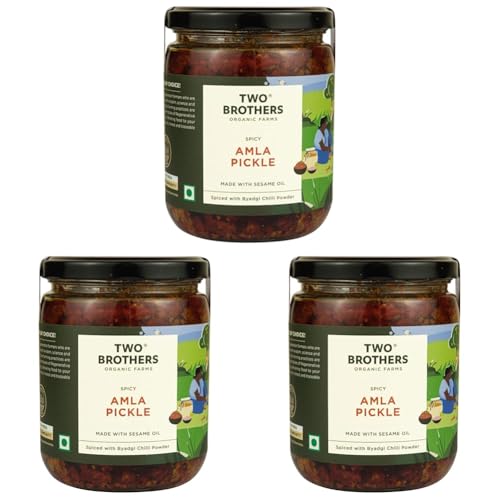 Image of TWO BROTHERS ORGANIC FARMS | SPICY AMLA PICKLE 500G (Pack of 3)