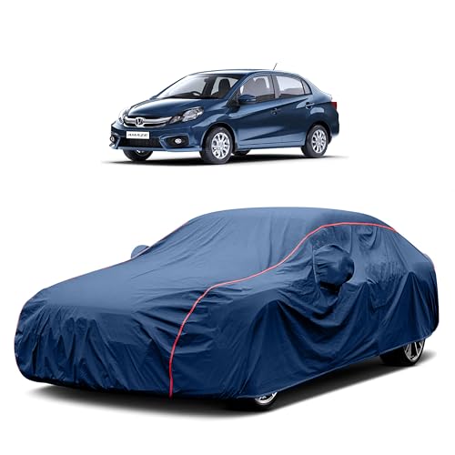 Image of Heavy-Duty Car Cover for Compatible with Honda Amaze (2013 to 2025 All Models) Deluxe Car Protection Cover ? Waterproof & UV-Resistant All-Season Exterior Protection