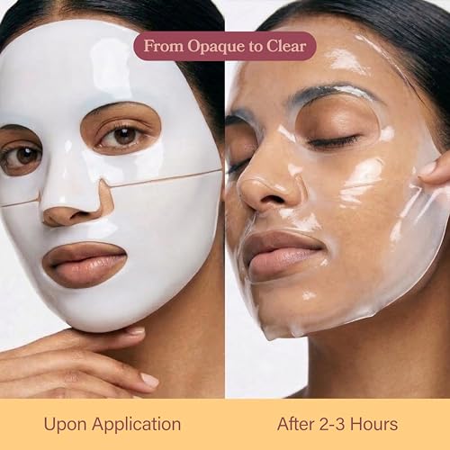 Image of NEW 2026 Korean Collagen Face Mask Skincare (4 Pack) - Hydrogel Sheet Mask with Niacinamide for Glass Skin - Overnight Hydrating Facial Mask for Fine Lines, Pores & Moisture - Korean Skincare