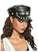 WDIRARA Women's Rivet PU Leather Beret Hat Fashion Caps Punk Rock Gothic Hats Metal Black One-Size