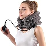collarin blando indicaciones Máxima comodidad hinchable: esta almohada cervical es fácilmente ajustable para que puedas controlar la cantidad de aire y relajar el cuello y los hombros con un estiramiento cómodo de la columna vertebral para una comodidad máxima.