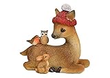 IDEAL ALS GESCHENK - Die süße Reh Deko Figur aus Polyresin eignet sich perfekt als kleines Geschenk zu Weihnachten oder Nikolaus. Dieses niedliche Reh passt wunderbar in jeden Haushalt