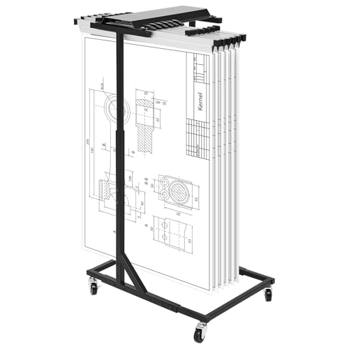 Estune Mobile Blueprint Storage Rack 18