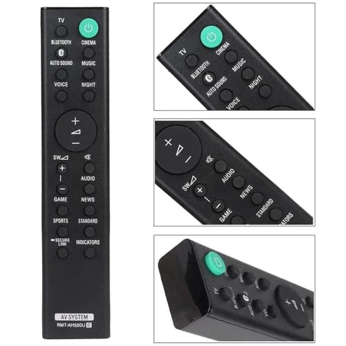 Télécommande préprogrammée RMT-AH500U avec accès aux modes audio Sony HT-S350