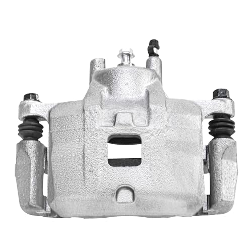 Image of Detroit Axle - Front 2pc Brake Calipers for 07-12 Dodge Caliber, 2 Brake Calipers w /Bracket 2007 2008 2009 2010 2011 2012 Replacement