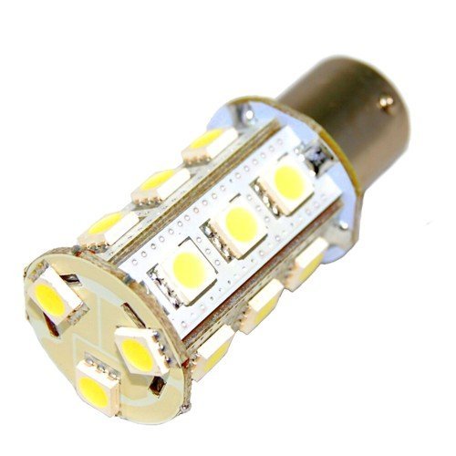 Hqrp 10-Pack Ba15S Bayonet Base 18 Leds Smd 5050 Led Bulb Warm White For #1141#1156 Jayco Rv Interior/Porch Lights Replacement Plus Hqrp Uv Meter #TOP1