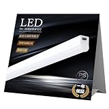 LED直管蛍光灯 40W形 一体型 1172mm 高輝度3600lm 消費電力18W PSE認証済 長寿命50000時間 省エネ設計 両側給電 高演色性 防虫 広角照射 チラツキ無し 工場 倉庫 学校 事務所 キッチン 台所 廊下 玄関 駐車場 ガレージ 照明器具 バーライト 一体型ランプ 40型 LEDライト 省電力 節電 蛍光管 (昼光色)