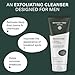 Botanic Tree Glycolic Acid Face Wash for Men - Facial Cleanser, Scrub - 10% Glycolic Acid with Activated Charcoal - 6 fl oz