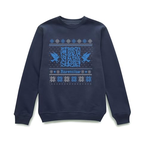 Image of Harry Potter Ravenclaw Christmas Christmas Jumper - Navy L