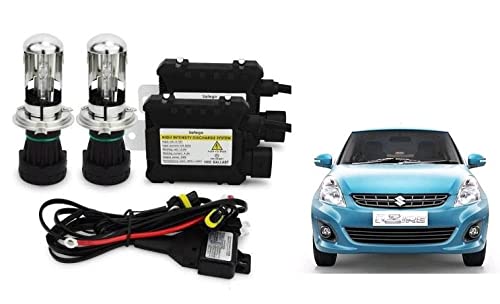 RS Enterprises Cars Maruti Suzuki Swift Dzire 2013 H4 - HID Conversion Light Kit ( 2 HID Light , 2 Blaster , Wiring ) Vehicle HID Kit for Car Headlight
