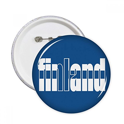 Badge bouton rond Finlande comme cadeau souvenir original pour sac