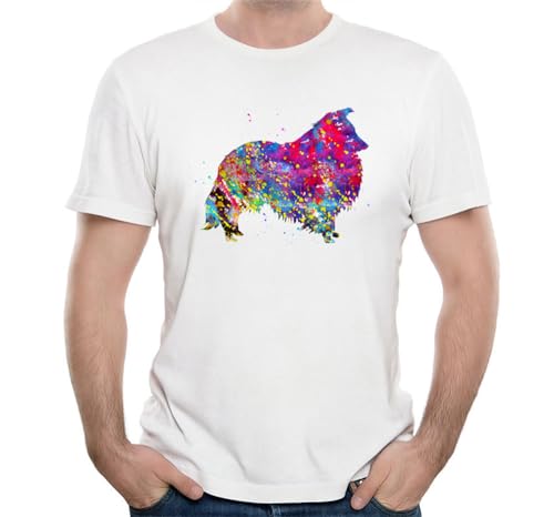 T-shirt Shetland mignon en cadeau original pour homme fan de Berger des Shetland