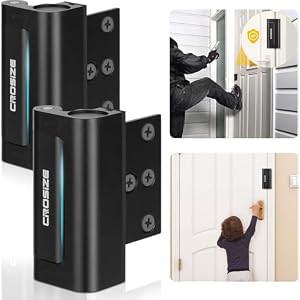 2 Pack Home Security Door Lock, Reinforcement Lock for Kids Safety, Black