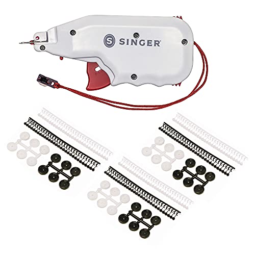 SINGER Button Fast Replacement Fasteners and Buttons Bundle - Quick Fix Temporary Solution for Missing Buttons and Clothing Repairs