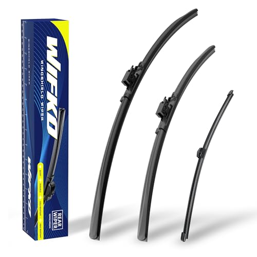 Wifko Scheibenwischer Kompatibel für Mercedes-Benz V-Klasse W447 2014-2025, Wischerblätter Vorne + Hinten, Set Frontscheibenwischer und heckscheibenwischer, Set für Frontscheibe und Heckwischer