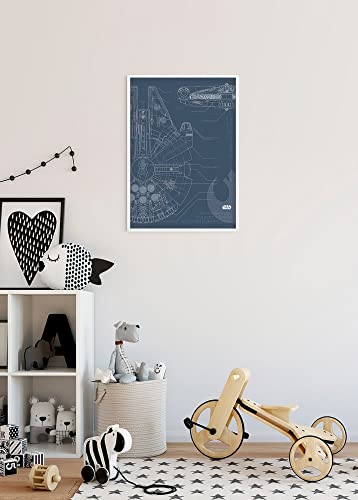 Lámina de pared Star Wars Falcon de Komar, póster de alta calidad de 50 x 70 cm sin marco 6