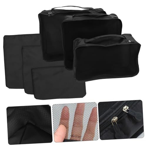 GALPADA Elegant Simple 1 Set of 6pc Suit Garment Bags for Closet Storage Window Design Zipper Clothes Bag Organizer Box for Men Women3