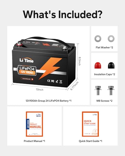 LiTime 12V 100Ah LiFePO4 Battery