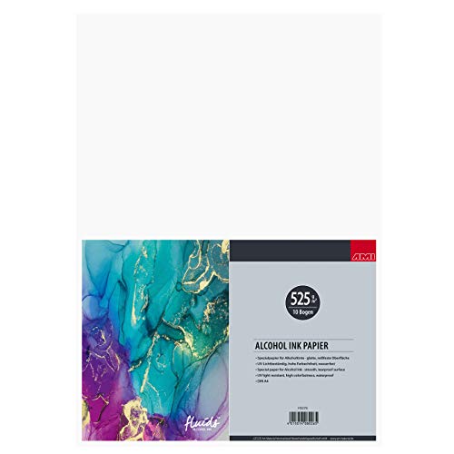 ARTSERVICE-TUBE Alcohol Ink Block, Alcohol-Tinte Block, Alkohol-Tinte Papier, Bogenware, 525g/m² (DIN A4 - Bogenware)