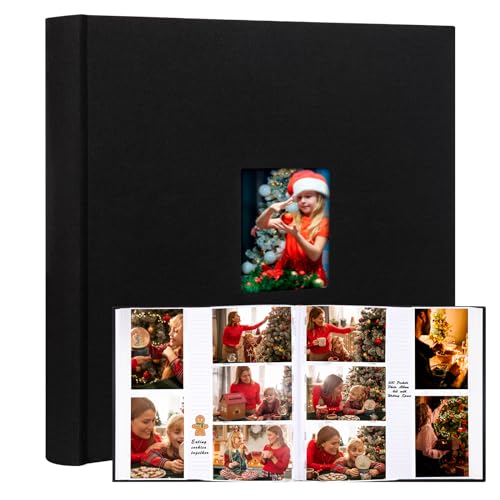 600 Pockets Photo Album 4x6 with Writing Space, Large Capacity 4x6 Photo Album Holds 600 Horizontal...