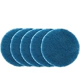 FUANA Industrielle Scheuerschwämme, 100 mm, Nylon-Reinigungspads, Duschen, Badewannen, Fliesen und Fugenmörtel, passend für Standard-10,2 cm Schleifscheiben, 5 Stück