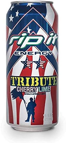 Rip It Energy Drinks Tribute Editions (Tribute Cherry Lime, 12 Cans)