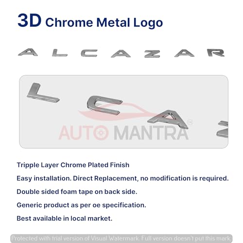 Image of Alcazar Self Adhesive | Metal Sticker Logo Badge 3D Emblem Car Sticker