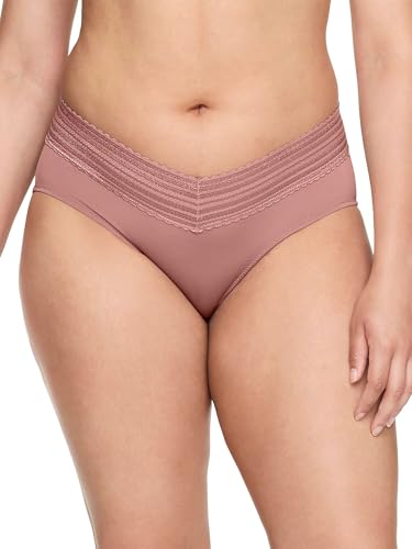 Image of Warner's womens No Pinching No Problems Dig-free Comfort Waist With Lace Microfiber Hipster 5609j