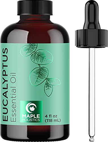 Pure Eucalyptus Essential Oil 4oz - Invigorating Eucalyptus Essential Oil for Diffuser Home Spa Aromatherapy and Natural Bath Oil - Eucalyptus Oil for Diffuser Dry Scalp Care and DIY Skin Care