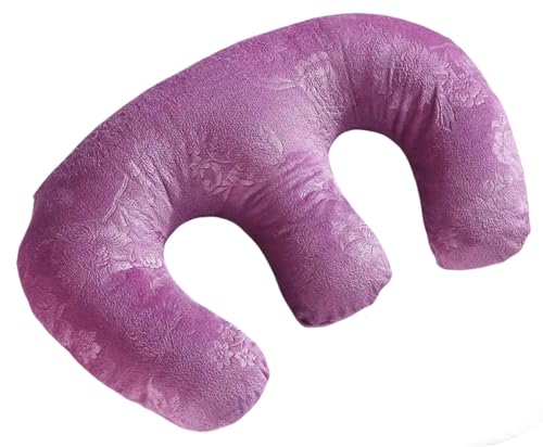 HOMELIF 胸当てマクラ 枕 うつぶせ枕 M型 整体枕 寝枕 エステマクラ 45*28cm 柔らかい取り外し可能な胸枕 PPパール綿詰め物 低反発 柔らかくて快適 ふわふわ チェストパッドマッサージクッションボルスター用品用 全5色 (E)