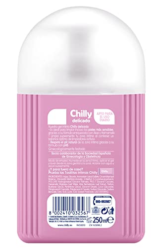Chilly Delicado, Gel de Higiene Íntima, Fórmula Suave, 250ml (Paquete de 2) - imagen 2