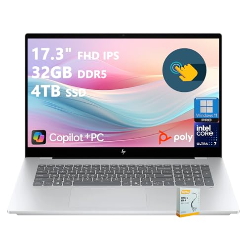 HP OmniBook 7 AI �m�[�g�p�\�R�� | 17.3�C���` FHD IPS Touch (100% sRGB) | Intel Core Ultra 7 258V (47 NPU�g�b�v) | 32GB DDR5 4TB SSD | �N���G�C�^�[�r