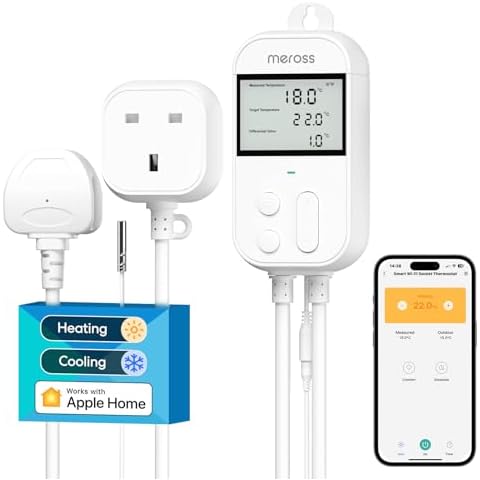 Meross WiFi Smart Thermostat with Voice Control Cover