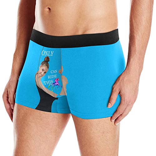 Custom Girlfriend Face Only You Can Ride This Men's Funny Boxer Shorts Underpants Briefs with Photo(XS-XXXL)2