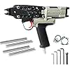 WOODPECKER C-760FA 16 Guage Pneumatic Hog Ring Gun, Standard 3.0 mm to 4.8 mm Closure Diameter, 1/2-Inch Crown Hog Ring Staples, Air Hog Ring Plier Tool for Wire Cages, Seat Making, Fencing