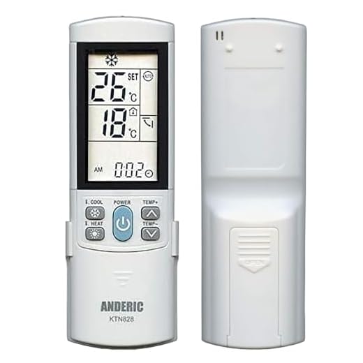 Anderic KTN828 Universal Mini-Split Air Conditioner Remote Control - Works Most Major Brands: Lennox, Samsung, Kenmore, Toshiba, Sanyo, Haier, Mitsubishi, Frigidaire, Hitachi, LG, Panasonic, Sharp