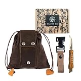 Balanced Oak Foraging Bag & Knife Set with Glove Attachment - Collect, Harvest and Explore Plants, Rocks and Mushrooms