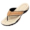 ChayChax Men’s Flip Flops Arch Support Sport Thong Sandals Non Slip Outdoor Beach Walking Slippers,Khaki,10.5 UK #1