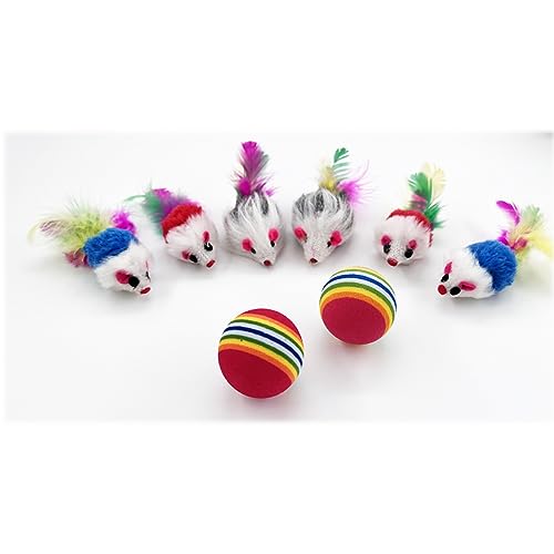 image for QUVOVID Cat Toys 27 Packs Combo Set, Cat Catnip Fish and Ball Toy, Cat