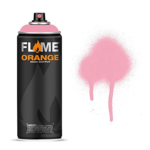 Molotow Flame Orange Spray Paint - Matt Acrylic 400ml Can Piglet Pink Light FO-308