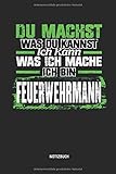  Notizbuch: Feuerwehr Notizbuch mit Punktraster. Tolle Zubehör & Feuerwehr Geschenk Idee für Feuerwehrmänner, Kameraden und jede Feuerwache.