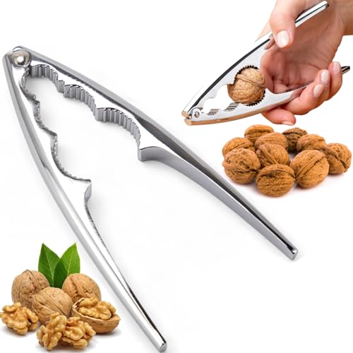 EliteHoff Nussknacker aus Metall, Walnussknacker mit ergonomischem...