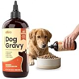 Altira Everyday Dog Gravy - Wet Dog Food Topper for Dry Food with Glucosamine, MSM, Chicken Bone Broth, Omega 3, Probiotics and Taurine - Skin, Coat, Heart, Hip and Joint Support, 16 oz (Bacon