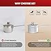 SUNHOUSE - 1.5 Quarts Stainless Steel Sauce Pan with Lid - PFOA-FREE, Stainless Steel Sauce Pan, Advanced Impact Bonding Induction Base, Stay-Cool Handle, Compatible with All Cooktops