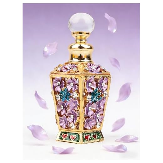 SEVENBEES Classic Vintage Antique Hollow-Out Flower Refillable Perfume Bottle